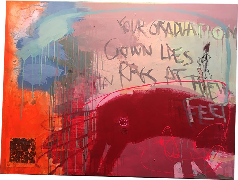 Merete Lisby, maleri 90x120cm