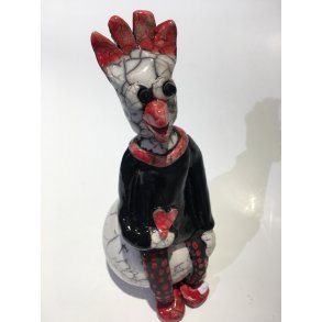 Dorit Knudsen Hne i rakubrndt keramik