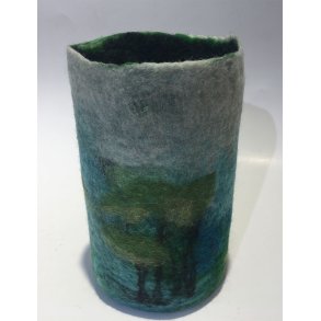 Unika filket Vase af Kirstin Damgaard