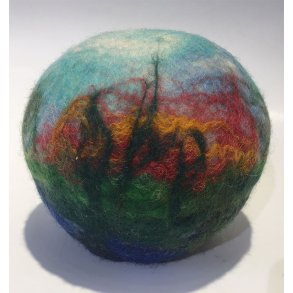 Unika filket krukke af Kirstin Damgaard