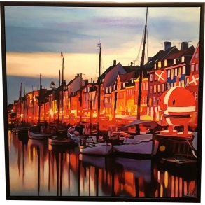 Folkefesten 2024, oliemaleri 120x120cm