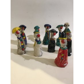 Dorit Knudsen Klovne i rakubrndt keramik