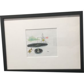 Kurt Westergaard - unika kronik 21x30cm