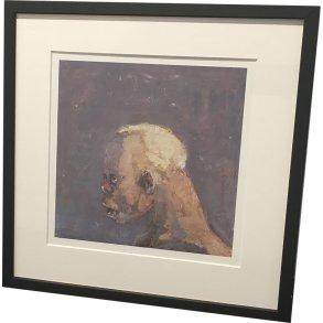 Fools - indrammet plakat af Michael Kvium 37x37cm