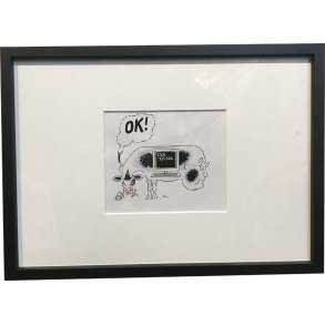 Kurt Westergaard - unika kronik 18x24cm