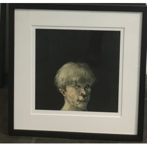 Fools - indrammet plakat af Michael Kvium 37x37cm