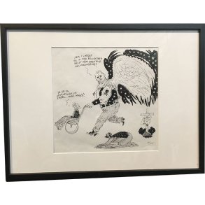 Kurt Westergaard - unika kronik 30x40cm