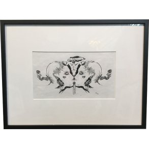 Kurt Westergaard - unika kronik 30x40cm