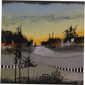 Rita Kobborg maleri 100x100cm