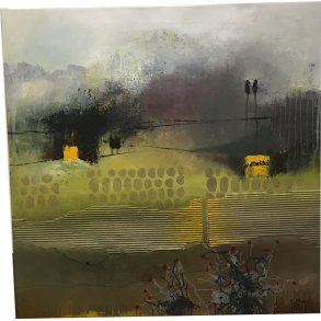 Rita Kobborg maleri 80x80cm