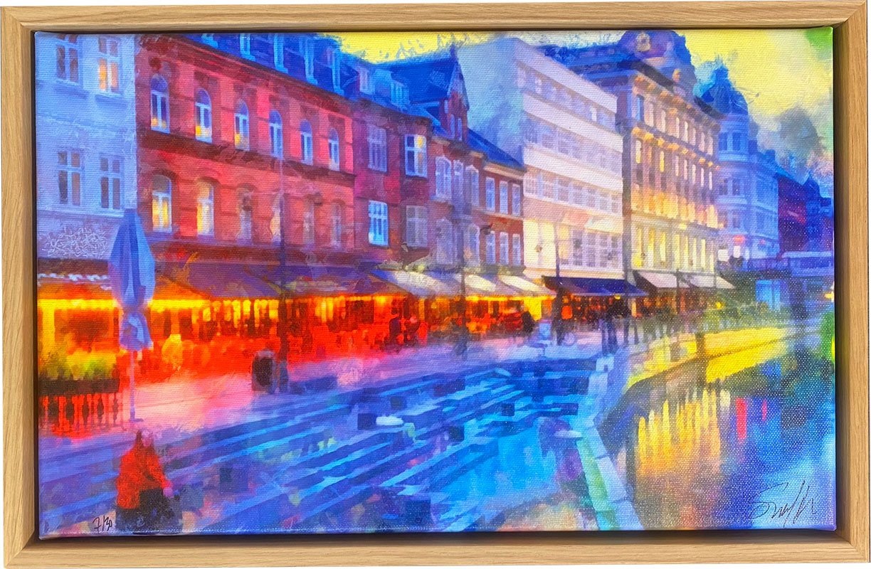 en Aarhus, 43x28cm Gicle signeret, nummereret 30 stk.