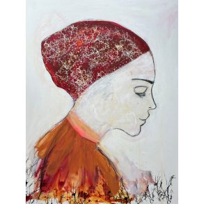 Rie Brdsgaard  maleri 90x120cm