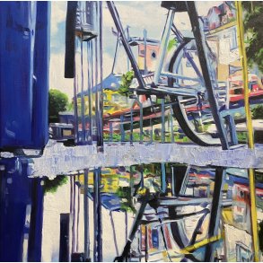 Dejlige Danmark, oliemaleri 50x50cm