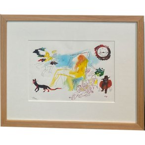 Kurt Westergaard, akvarel 38x48cm