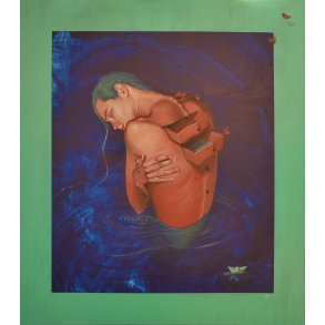 “Unfold” 900x100cm Maleri af David Juárez