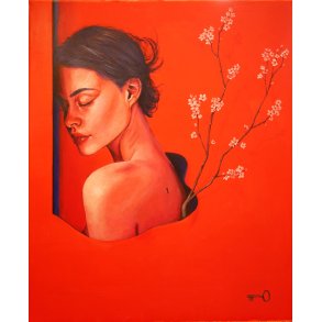 Reflourish Again 60x50cm Maleri af David Ju�rez