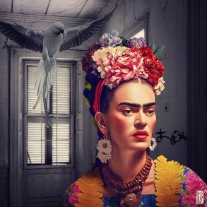 Brightens Up, 40x40cm af Helt Sort alias Christian L�gstrup