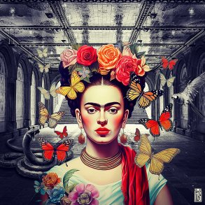 Central Park, 40x40cm af Helt Sort alias Christian L�gstrup