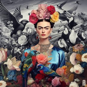 Coyoac�n Crest, 40x40cm af Helt Sort alias Christian L�gstrup