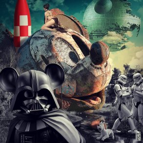 Dimension Swap, 40x40cm af Helt Sort alias Christian L�gstrup