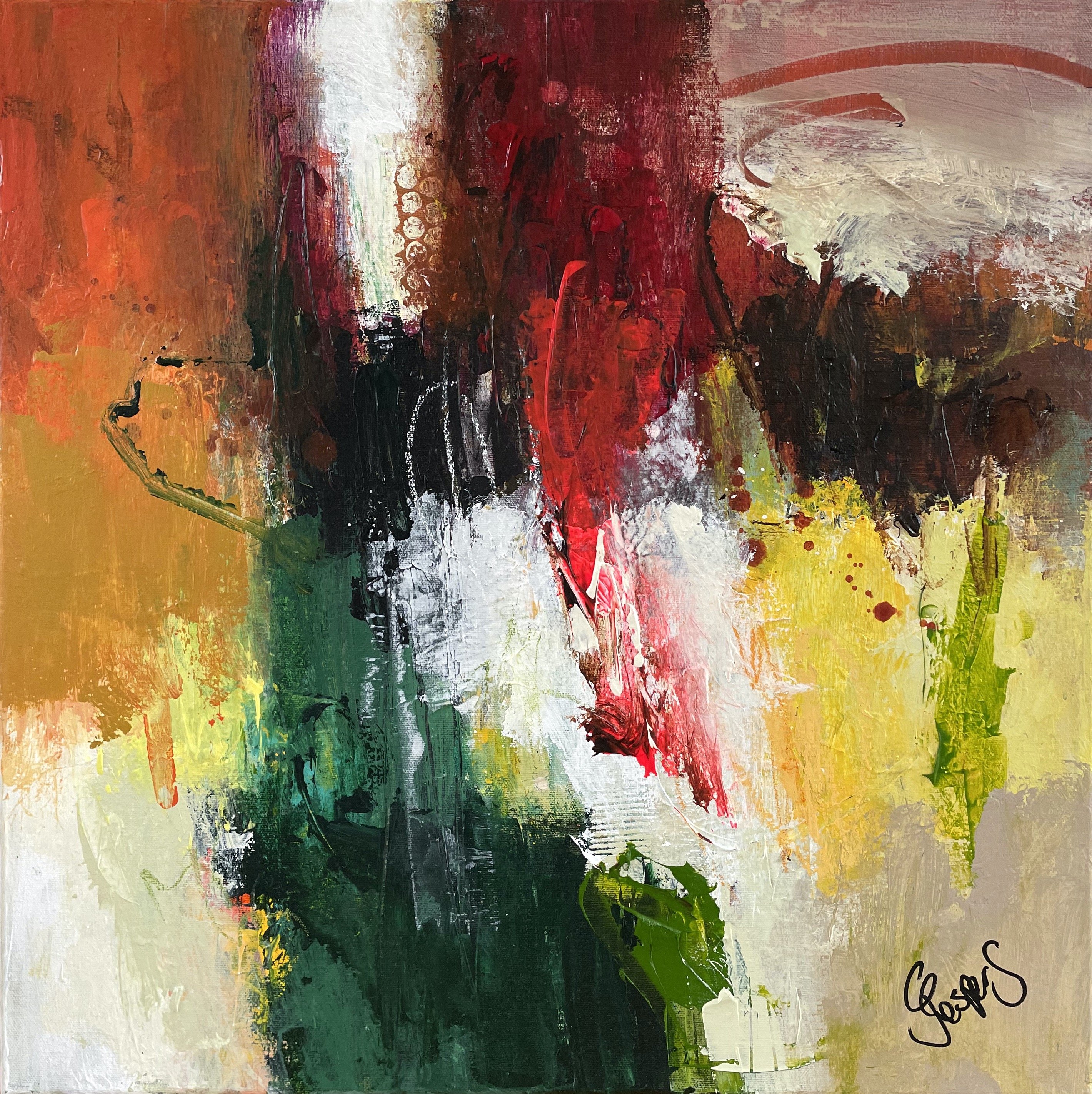 A taste of Honey  50x50cm maleri  af Jesper Srensen