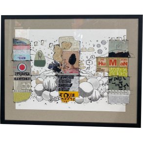 Rasmus Mller 40x50cm  i glas og ramme