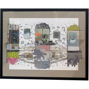 Rasmus Mller 40x50cm i glas og ramme