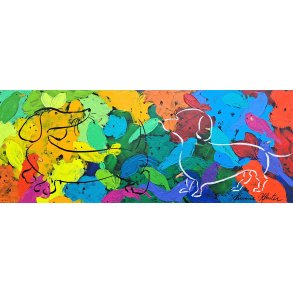 Dating, 50x20cm maleri Jannie Kloster