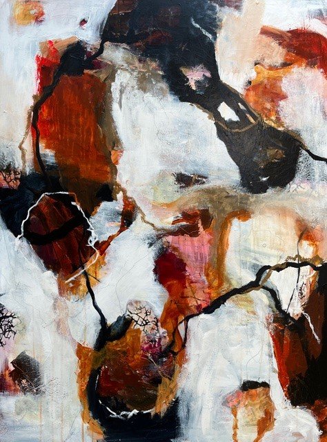 Rie Brdsgaard maleri 90x120cm
