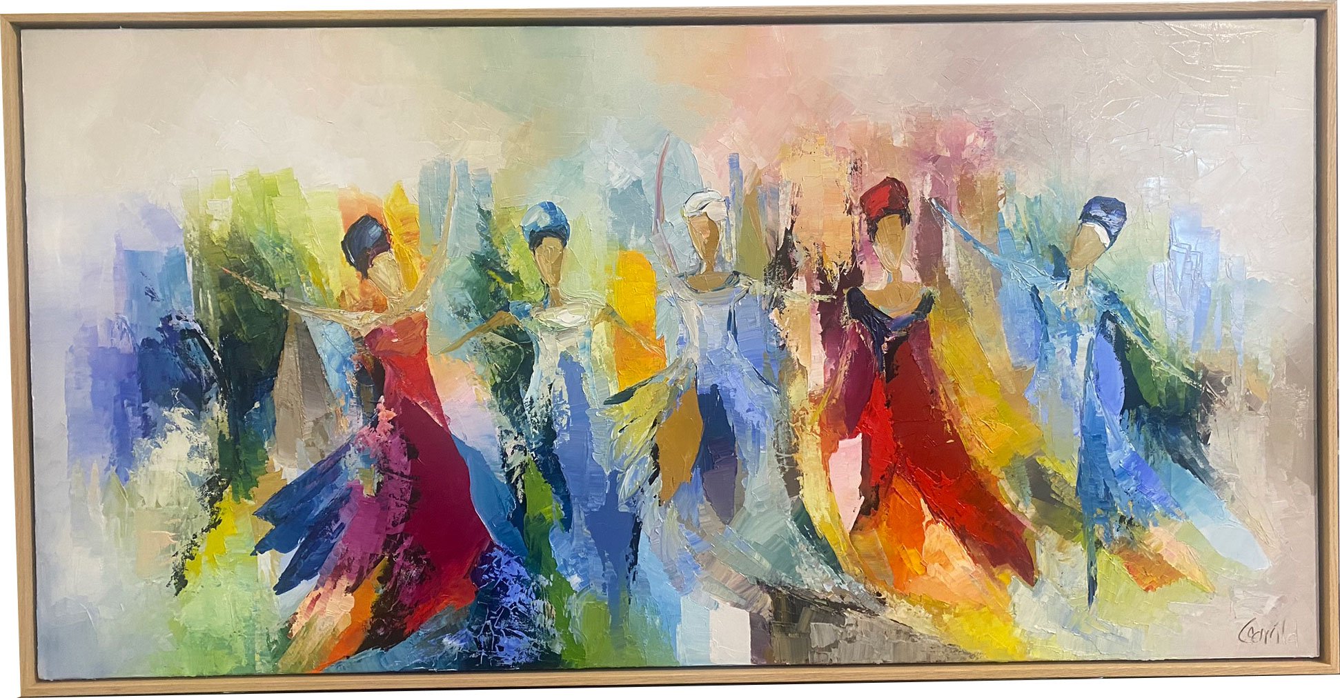 Annette Torrild maleri 60x120cm