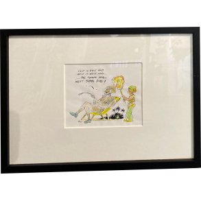 Kurt Westergaard 20x30cm, tegning lavet for Jyllandsposten