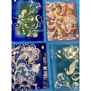 Astrid Munck, glasplade