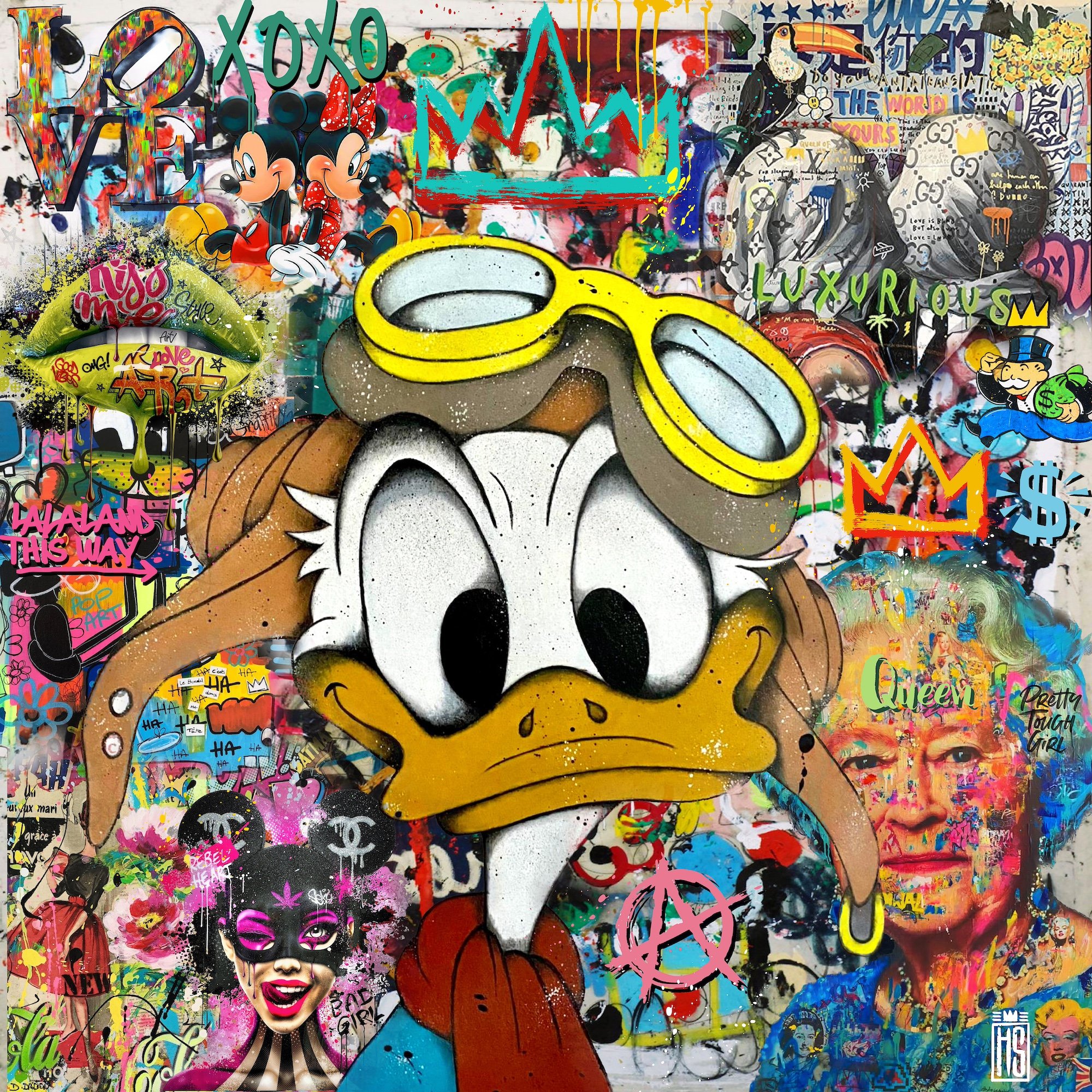 LaLaLand 80x80cm af Helt Sort