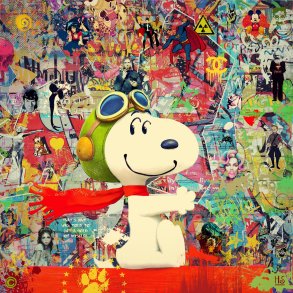 Going Nowhere Fast, 80x80cm, giclee af Helt Sort