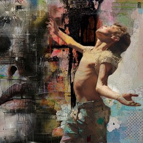 Son of no one, 80x80cm, giclee af Helt Sort