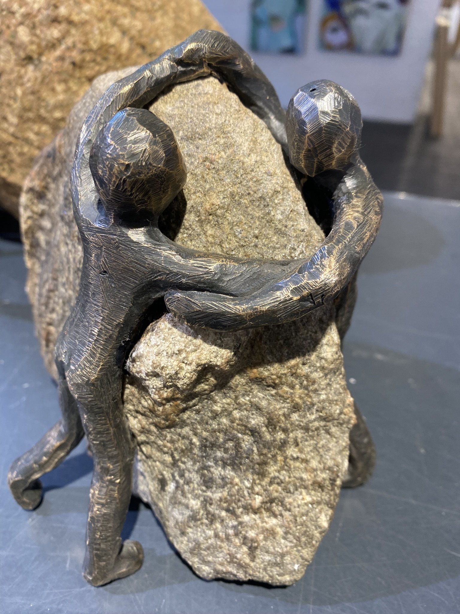 Krlighed - bronzeskulptur af Lisbeth Gundersen
