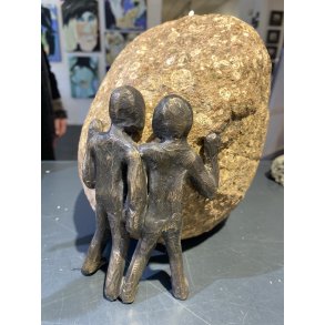 Krlighed - bronzeskulptur af Lisbeth Gundersen