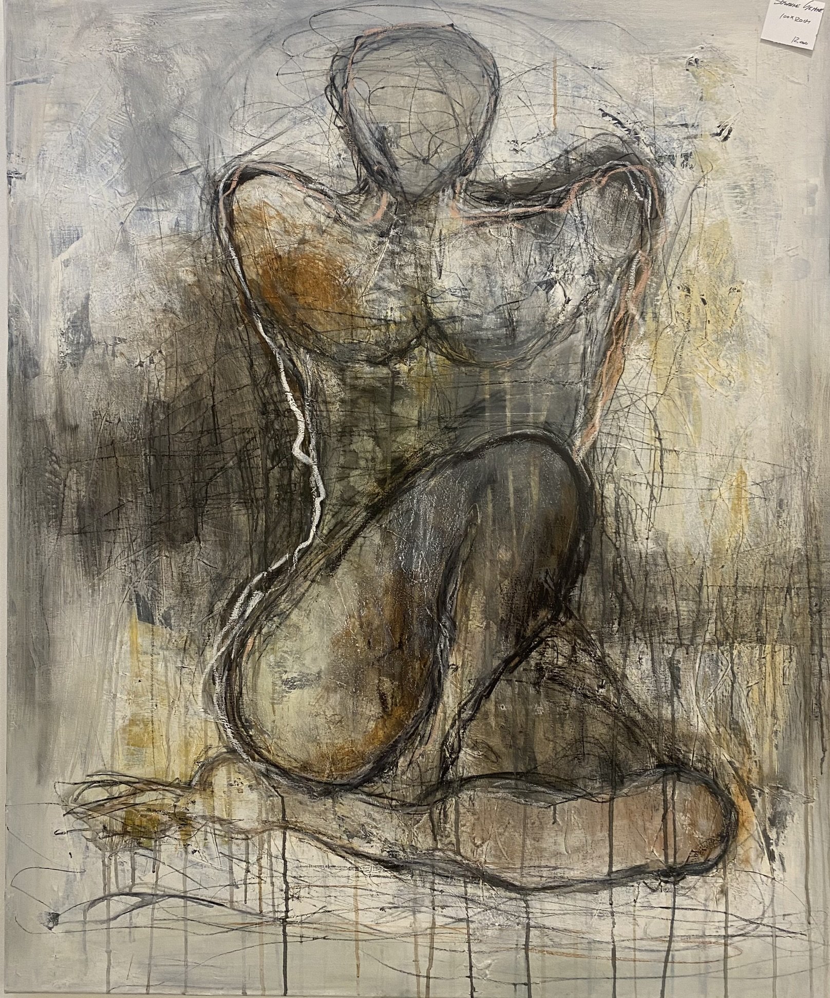 Susanne Gemmer 100x120cm abstrakt maleri