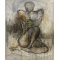 Susanne Gemmer 100x120cm abstrakt maleri