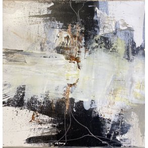 Susanne Gemmer 30x30cm abstrakt maleri