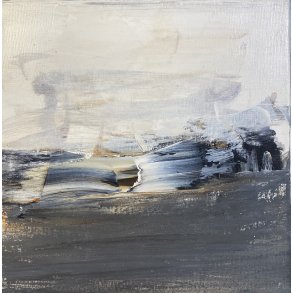 Susanne Gemmer 30x30cm abstrakt maleri