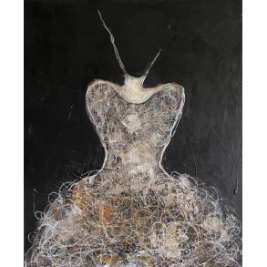 Susanne Gemmer 80x100cm maleri af ballerina