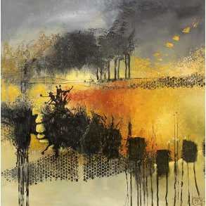 Rita Kobborg maleri 80x80cm