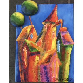 30x40cm 3D maleri af Jette Ladefoged