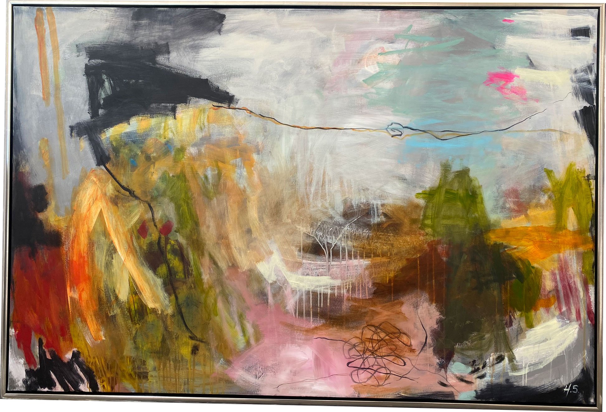 Hanne Srensen 0maleri 100x150cm