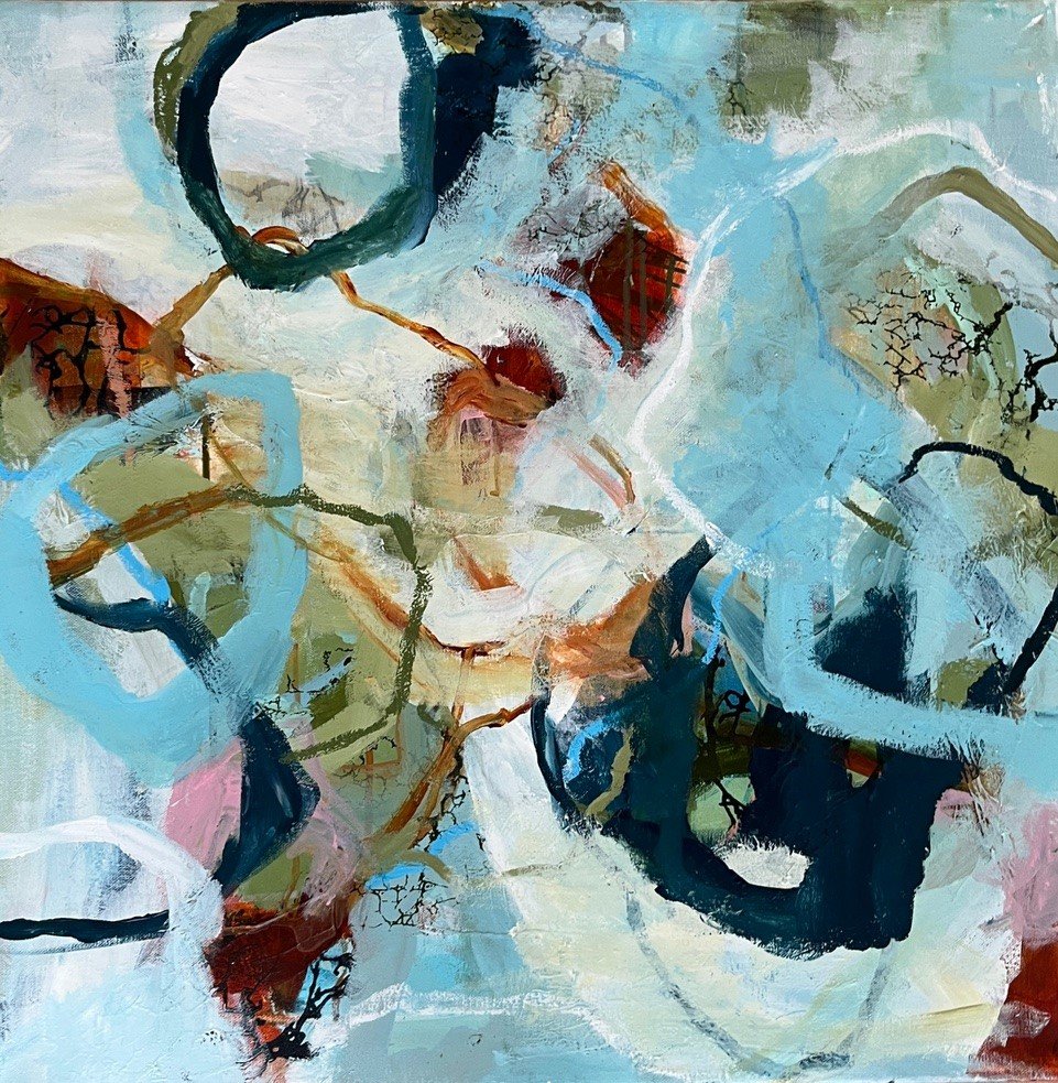 Rie Brødsgaard  maleri 60x60cm