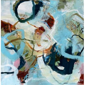 Rie Brdsgaard  maleri 60x60cm