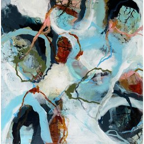 Rie Brdsgaard  maleri 60x60cm