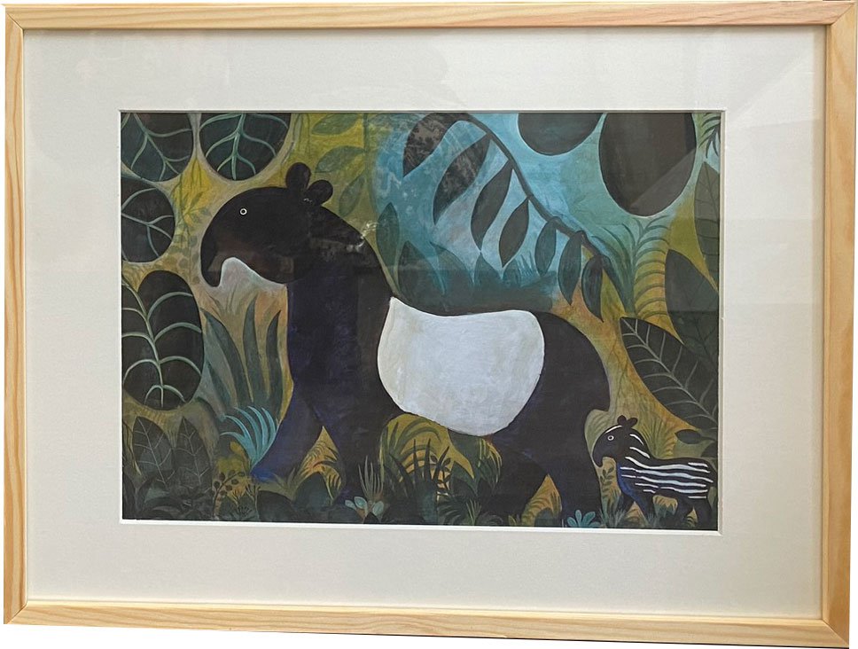 Hans Scherfig, plakat indrammet i fyrtrsramme 30x40cm