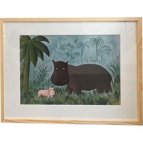 Hans Scherfig, plakat indrammet i fyrtrsramme 30x40cm